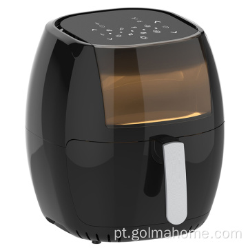 Visível Airfrier 6.5L 7.7L com função de agitação Fogão sem óleo Fritadeiras profundas fritadeira de ar elétrica digital